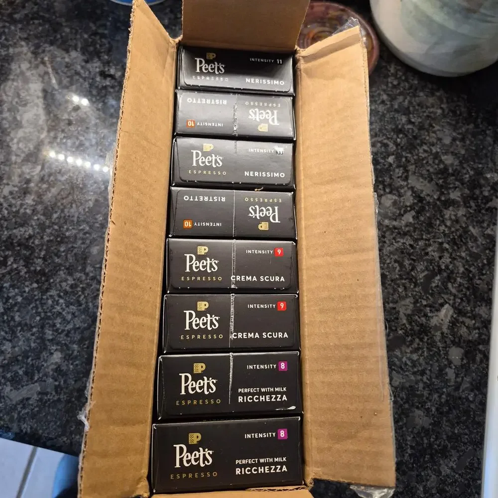 Peet's Coffee Nespresso Compatible Aluminum Capsules, 80-count